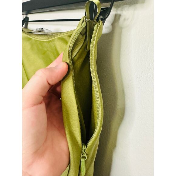 JASON WU Green Satin Side Zipper Sleek Silhouette Slip Style Skirt Size Size 4 - Picture 5 of 13